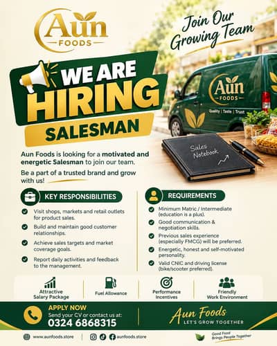 Sale man job