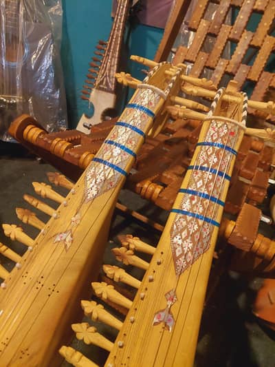 Rabab with complete accessories (half sadaf robab, full sadaf rebab)