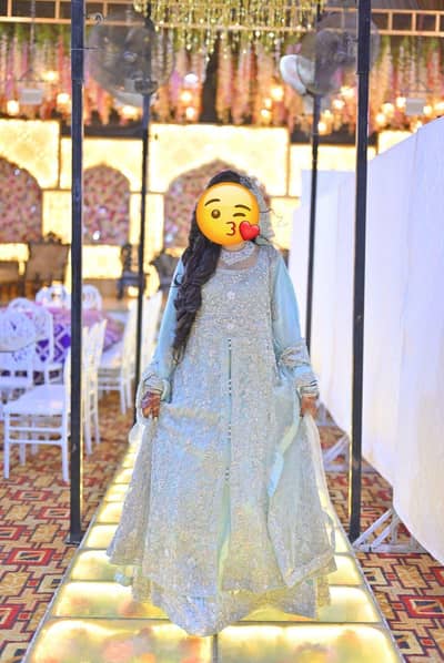 sky blue formal/bridal maxi