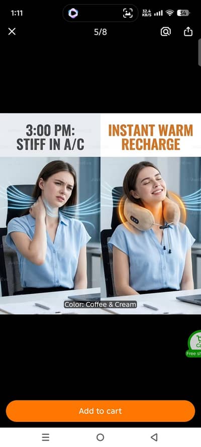 Heated Neck Massager especially for Curvical Spine