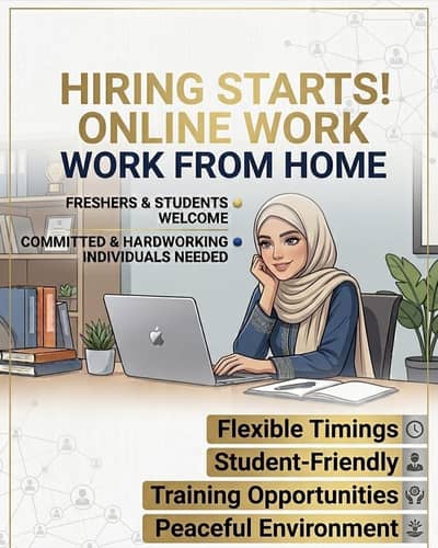 Need Female For My Online Work. Fresher can also apply.
