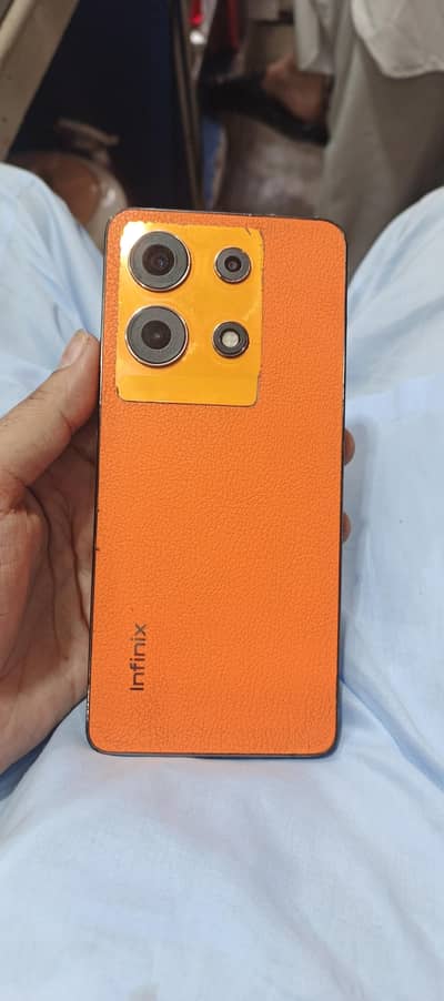 infinix not 30 for sale beautiful orange lather back
