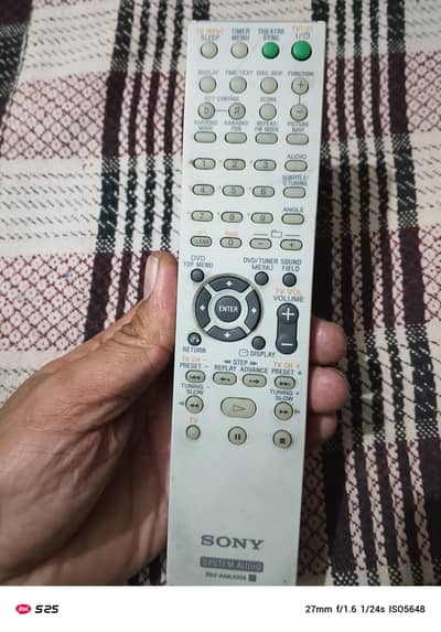 original Sony sound system remote control