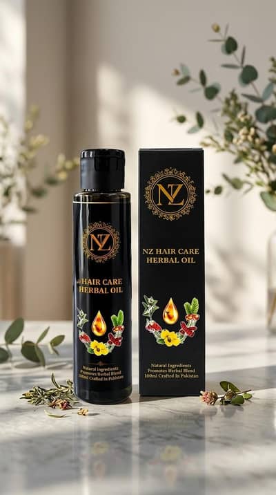 100% Pure & Natural Herbal Hair Oil - Hair Growth & Anti Hair Fall