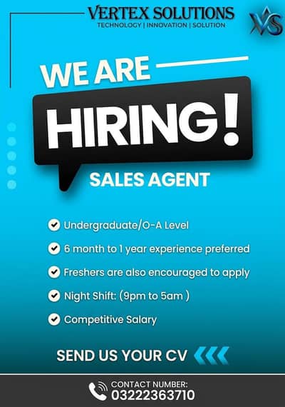 need sales agent for our software house