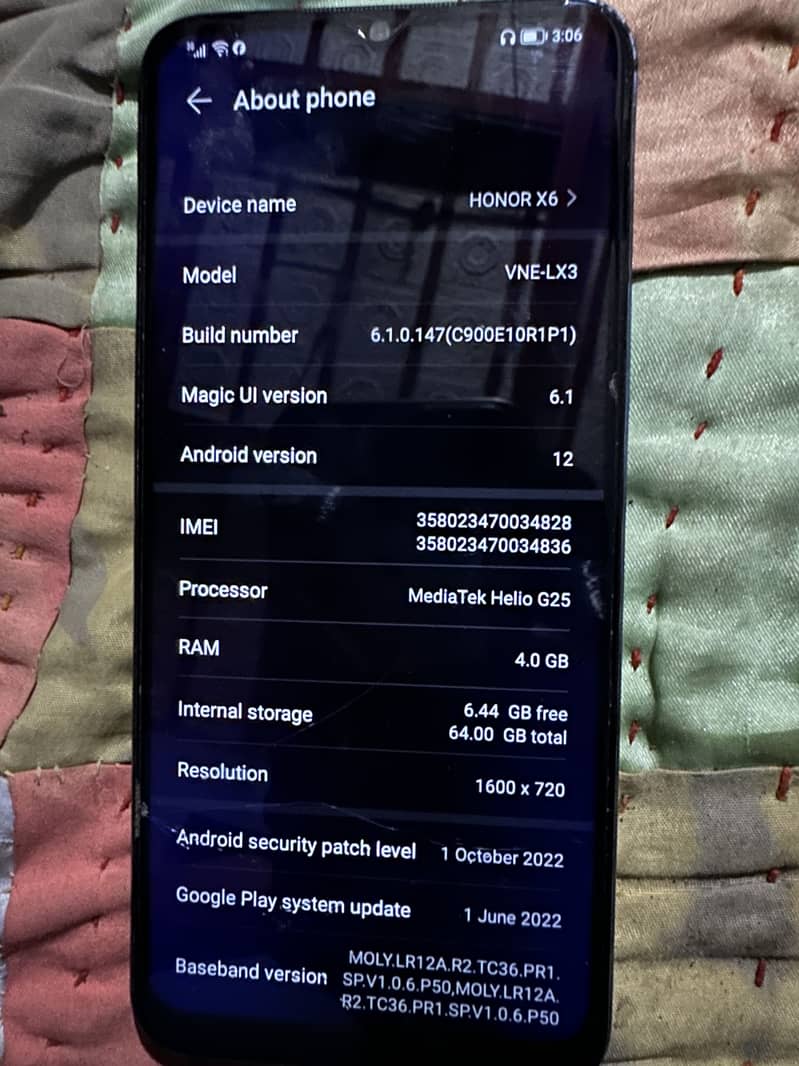 Honar x6 0