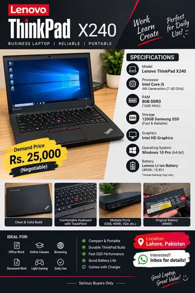 Lenovo Thinkpad x240