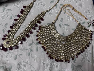Bridel jewellery complete set set,mala,earrings,bindiya,Umara