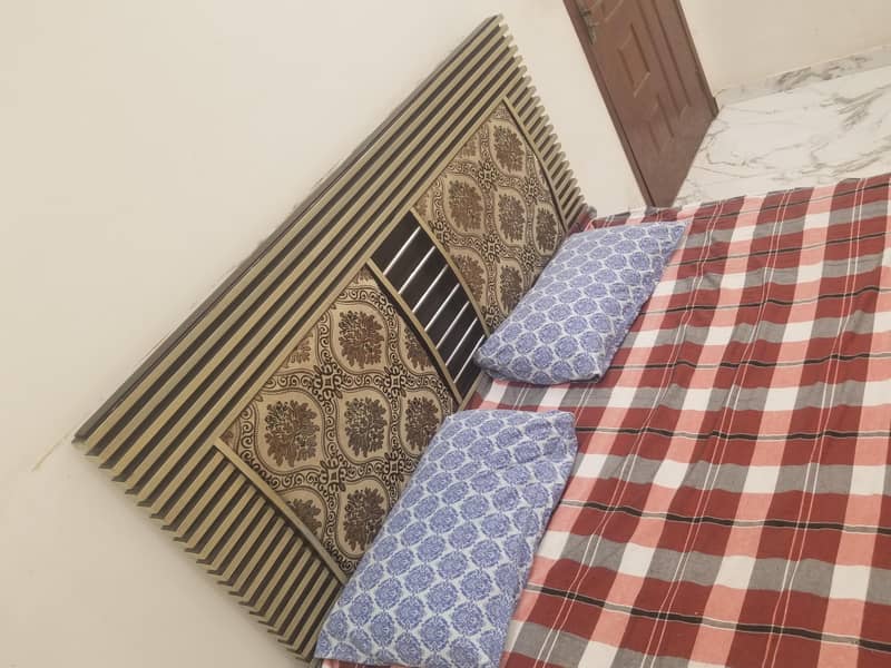 Bed + Side Table + Dressing Table+ Bed Mattress+Pillow 3