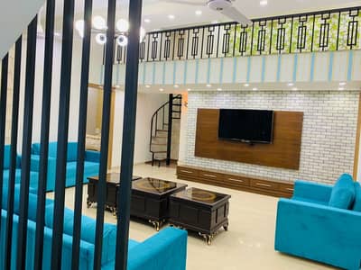 Rawalpindi Bahria Town Phase 8 7 Marla Laxuary Furnished House Available For Rent