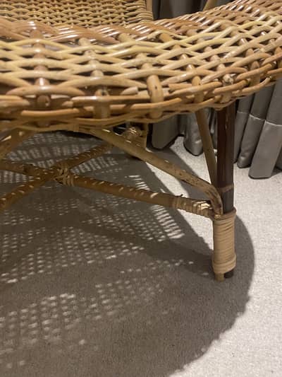 Cane chair in unsed condition