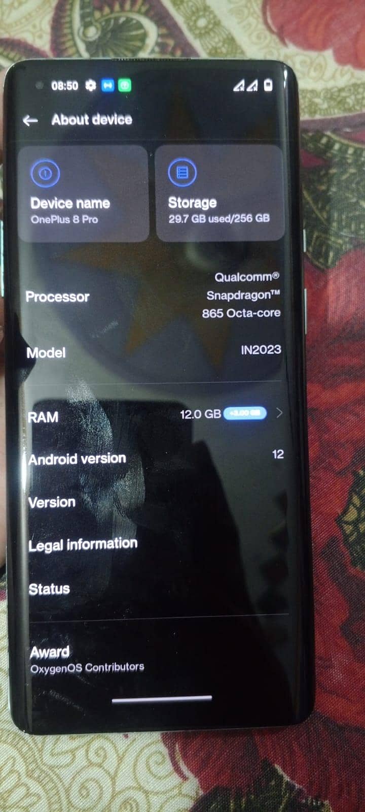 One Plus 8 Pro 12/256 1