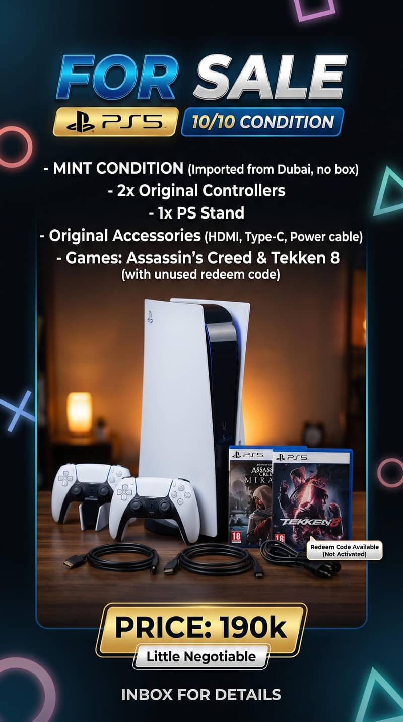 PS5 with Tekken 8 0