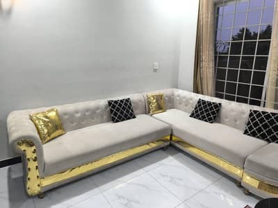 sofa set with solid frame and molty foam