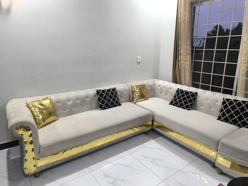 sofa set with solid frame and molty foam 0