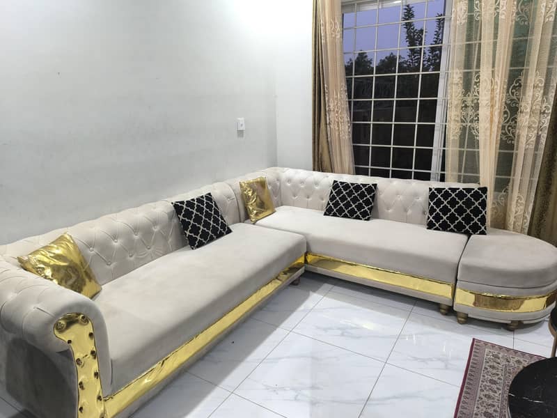 sofa set with solid frame and molty foam 2