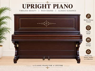 Antique Upright Piano.
