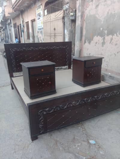 Double Bed with side tables