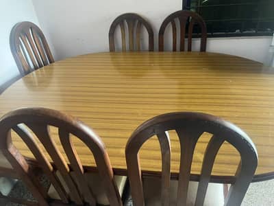 6 seater dining table