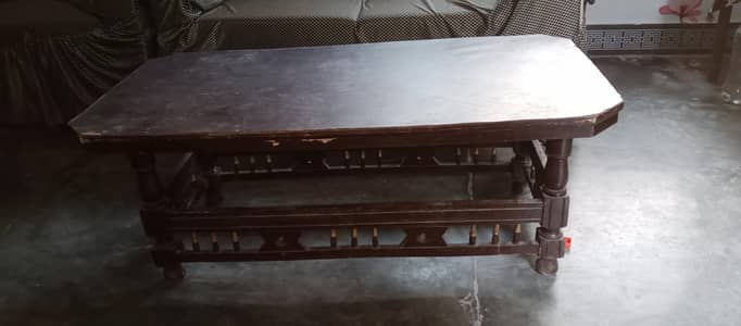 wooden table in good condition with very reasonable price