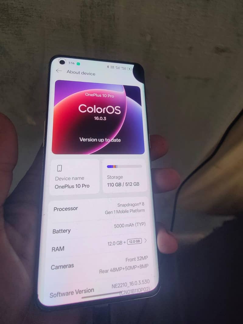 one Plus 10pro 12 512 2