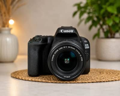Canon EOS 200D DSLR + 2 Lenses (18-55mm & 75-300mm) + Full Accessories