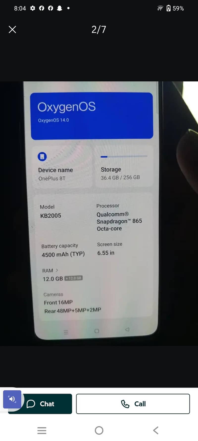 One Plus 8T 6