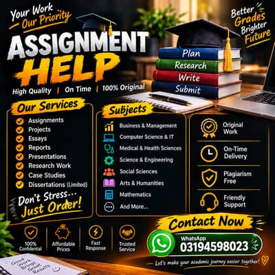 Professional Assignment Writing & Academic Help Services