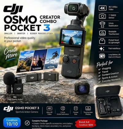 Dji Osmo pocket 3 combo creater