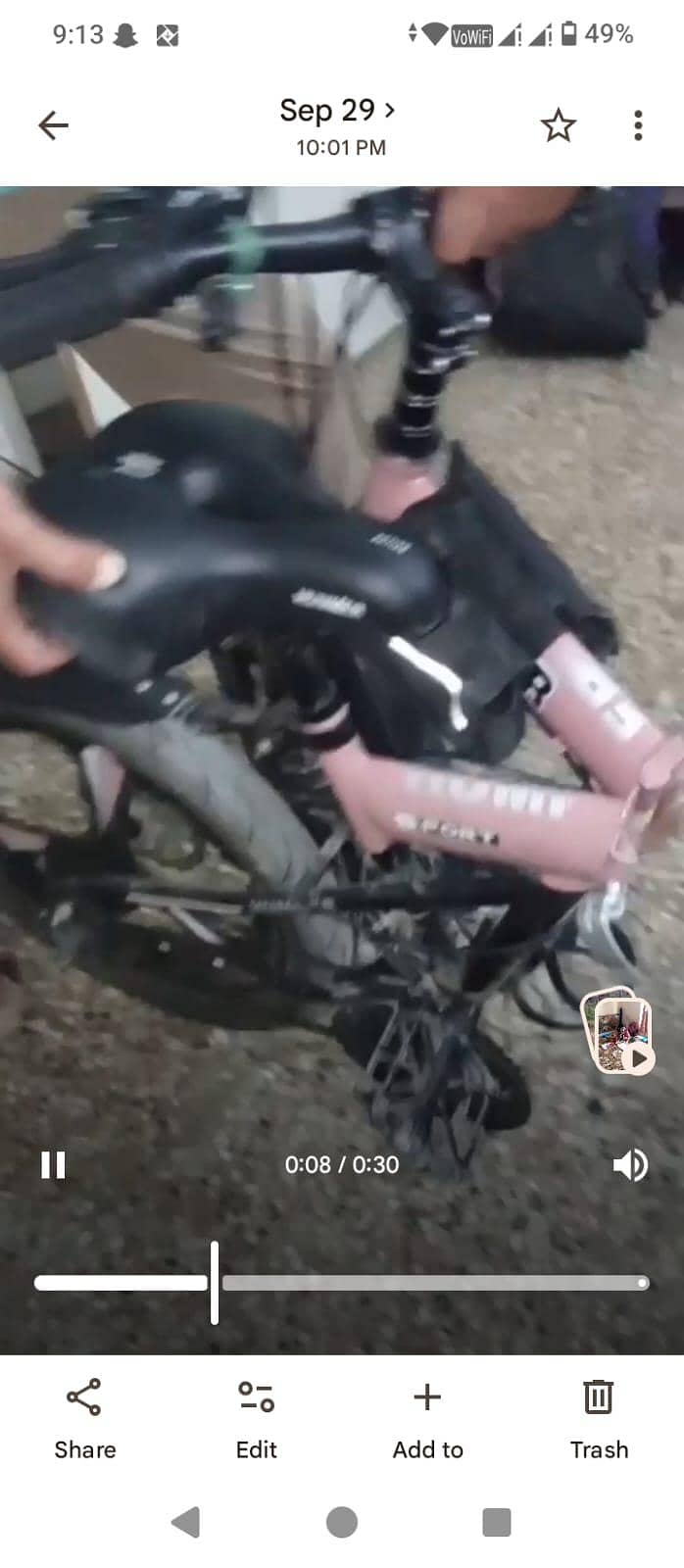 Foldable racing bicycle 3