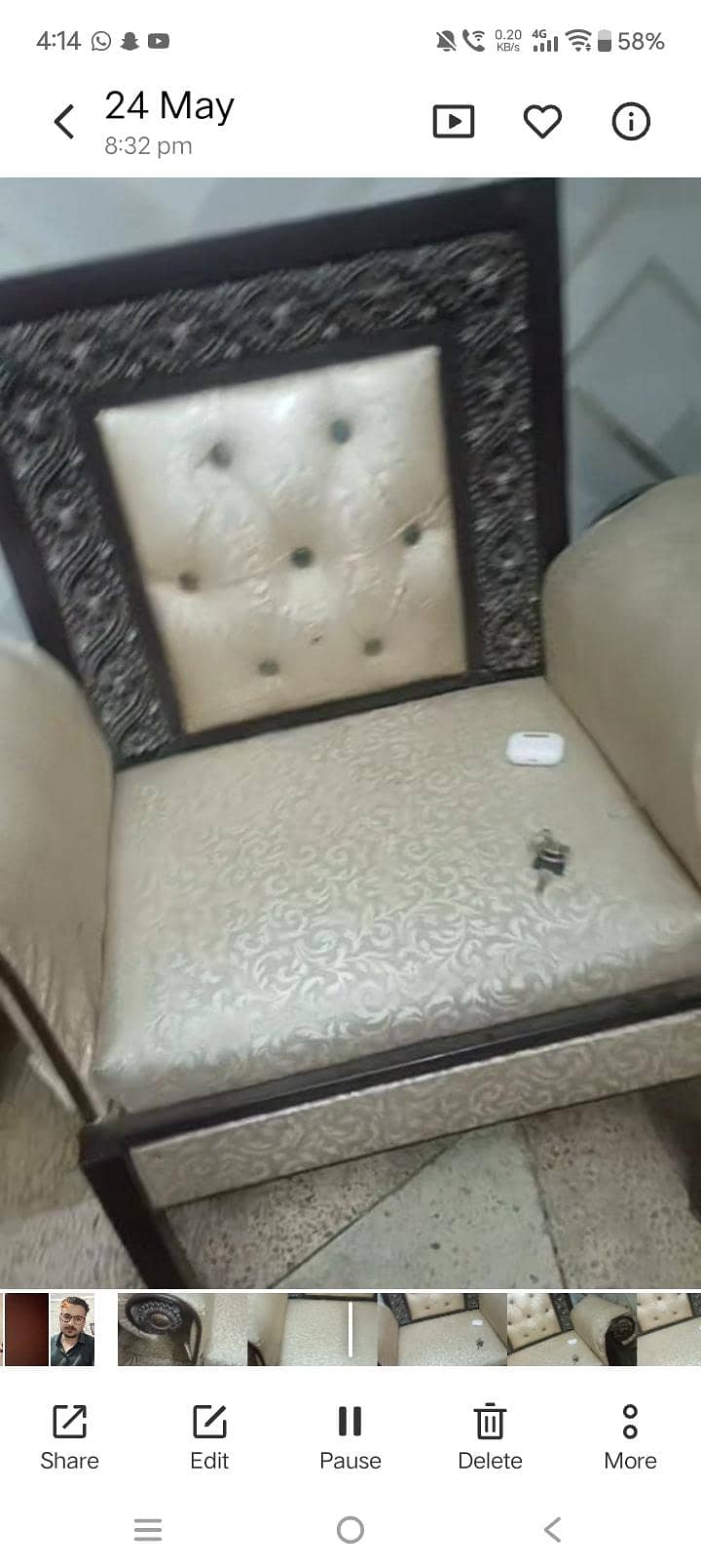 solid iron sofa set 1