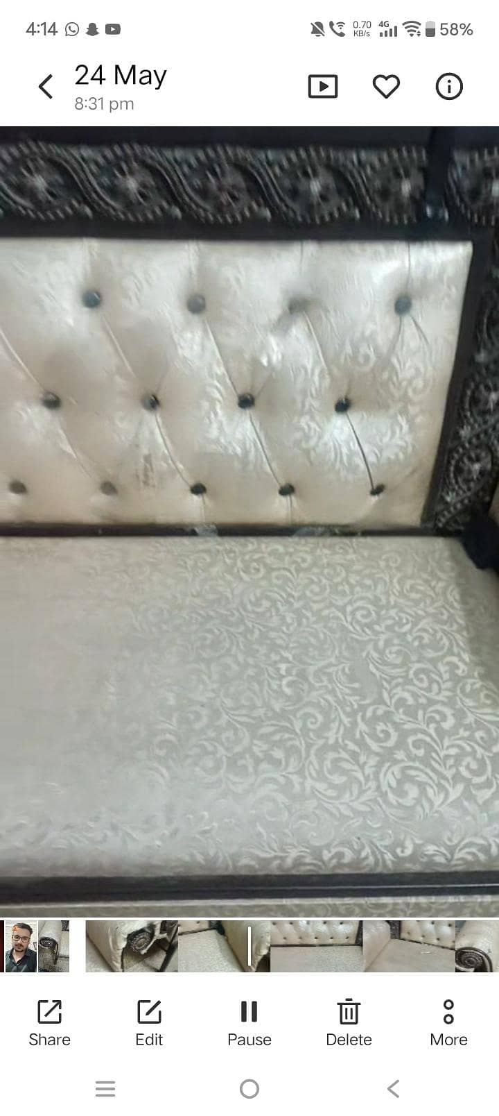 solid iron sofa set 4