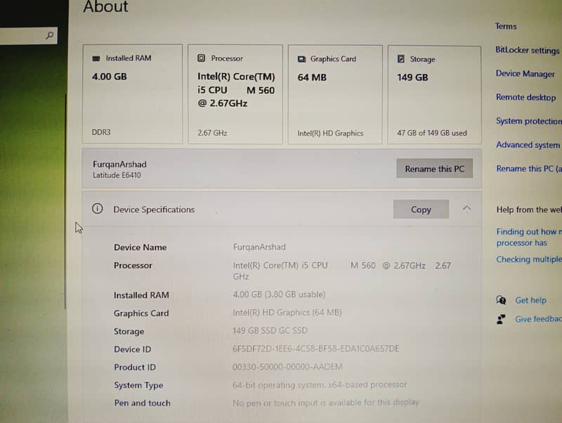 Dell core i5 1