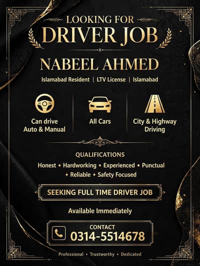 Driver job Wanted