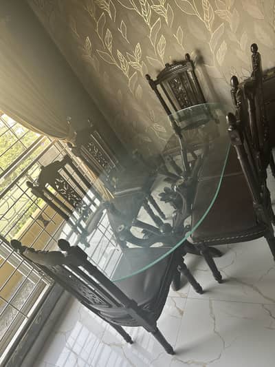 Dinning table glass mirror