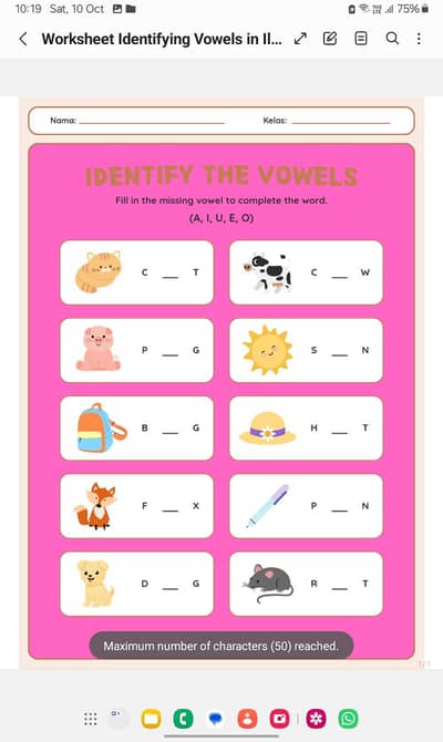 kids learning worksheet bundle 6 pages for age 3 to 7