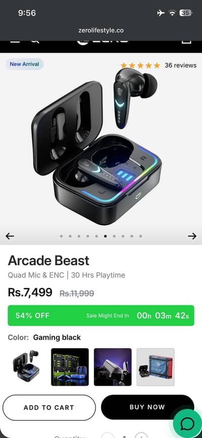 Zero Arcade Beast Airbuds Gaming