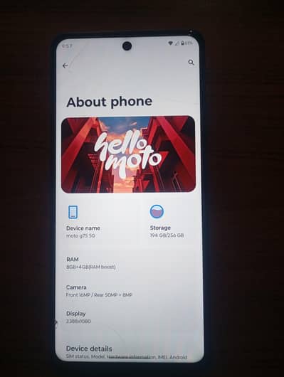 Motorola Moto G75