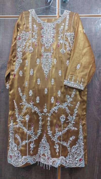 Embroidered formal dress