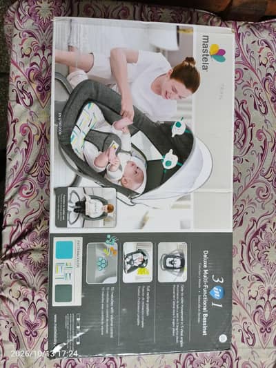 Mastela 3-in-1 Deluxe Multi-Functional Bassinet & Auto Swing for Sale