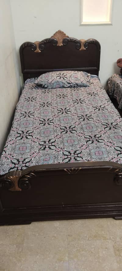 Single Bed (2 Same Pieces Available)in good condition