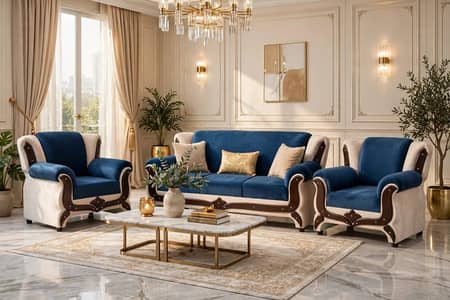 five seater poshish new sofa set