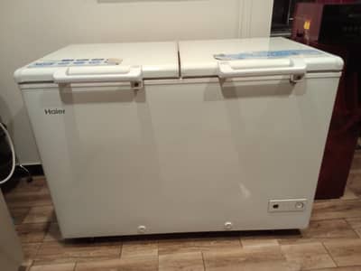 haier inverter double door deep freezer