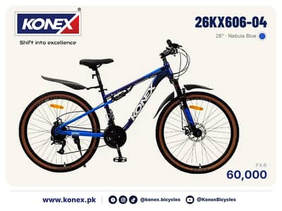 KONEX 26" MTB for Adults 26KX606-04 - New, Disc Brakes