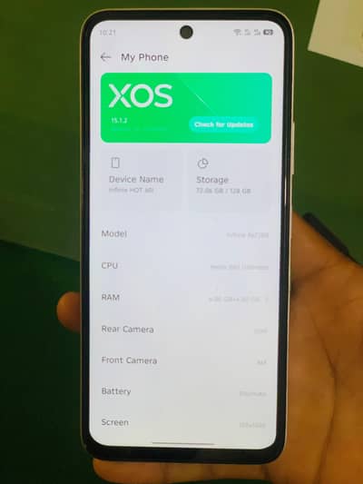 Infinix Hot 60i 6/128 10Month Official Warranty Brand New Condition