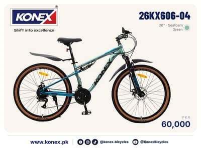 KONEX 26" MTB for Adults 26KX606-04 - New, Disc Brakes