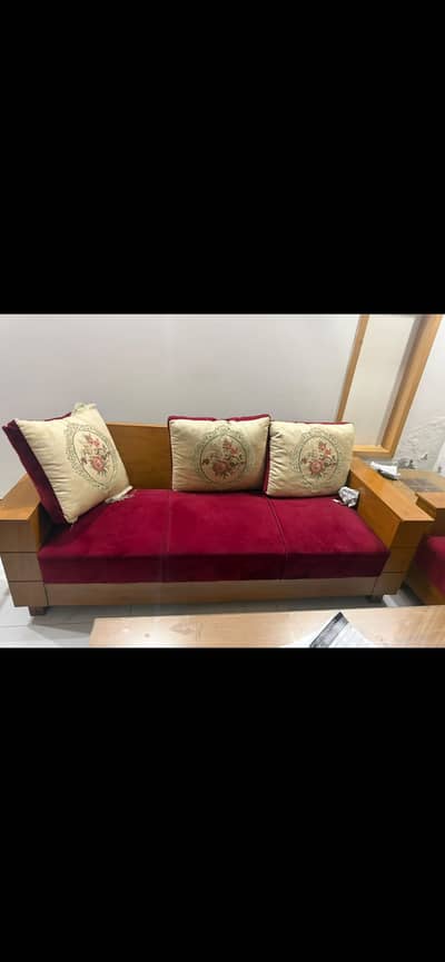 Sofa set with tables for sale