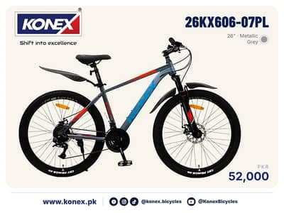 KONEX 26" MTB for Adults 26KX606-07PL - New, Disc Brakes