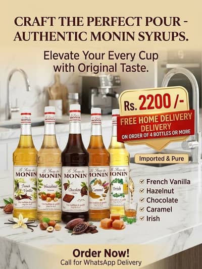 Monin original coffee syrups