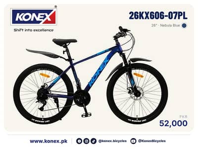 KONEX 26" MTB for Adults 26KX606-07PL - New, Disc Brakes